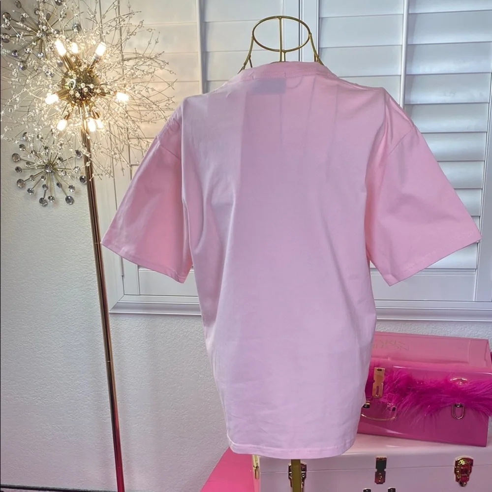 Rhinestone Denim Illusion Tee - Picture 7 of 7